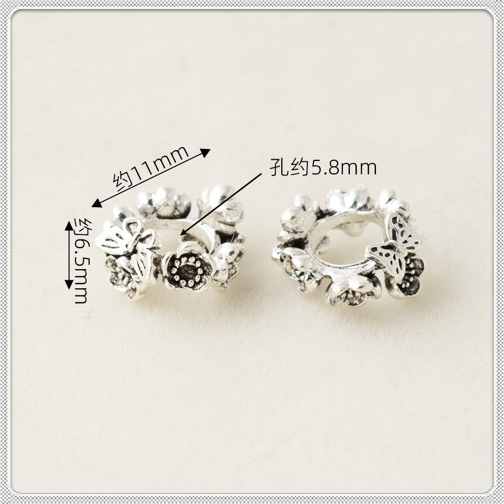 Alloy Wreath Spacer Beads 11mm Antique Silver 100pcs 2