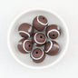 15mm Silicone Beads Sports Ball Printed Soccer Football Volleyball 10pcs - 15mm rugby beads 1