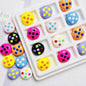 Palette Flat Acrylic Beads 16mm Glossy Raised Dot Design 10pcs 13