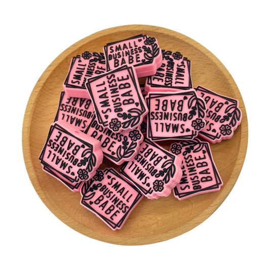Silicone Focal Beads Small Business Babe Floral Accents 20pcs 2