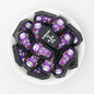 3D Mummy Coffin Silicone Focal Beads 20 pcs Colorful Assortment - Purple