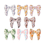10pcs 3D Bow Printed Silicone Focal Beads