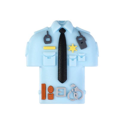 Silicone 3D Police Theme Focal Beads 20 pcs 12