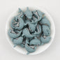 Cute 3D Dolphin Silicone Focal Beads 20 pcs