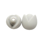 Lotus Silicone Beads Pastel Colors Soft Matte Finish 10pcs 29