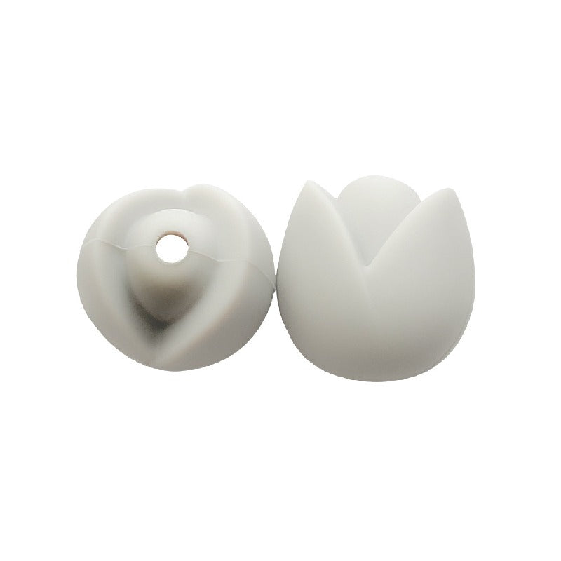 Lotus Silicone Beads Pastel Colors Soft Matte Finish 10pcs 29