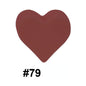 Colorful Pastel Mix Heart 14mm Silicone Beads Solid Color Matte Finish 50pcs 37