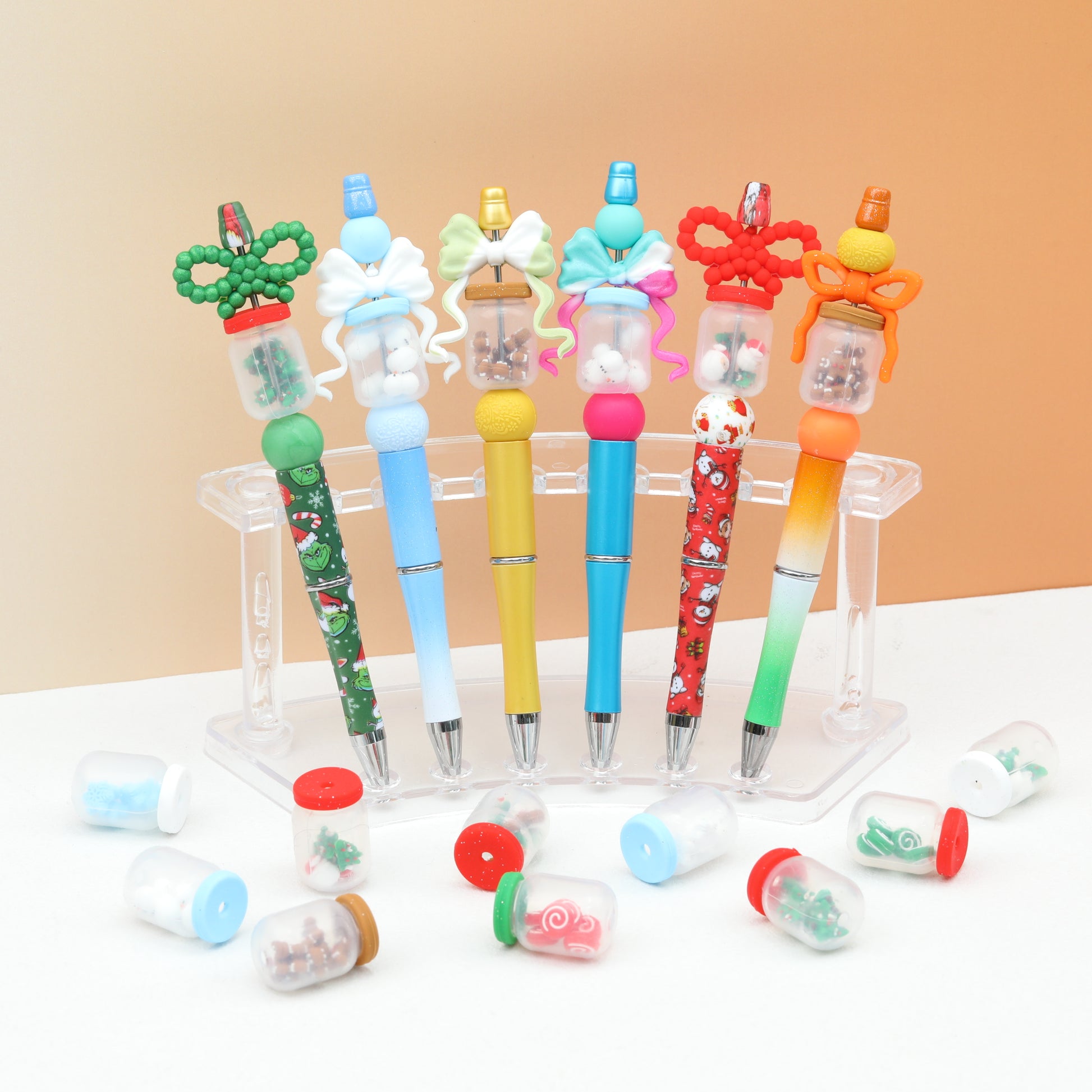 Christmas 3D Silicone Focal Beads Baby Bottle Design 20pcs