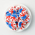 Independence Day Sunflower Silicone Focal Beads 20pcs