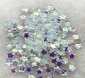 Pentagonal Star Glass Beads 8mm Transparent Pastel Colors 30pcs 2