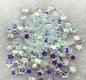 Pentagonal Star Glass Beads 8mm Transparent Pastel Colors 30pcs 2