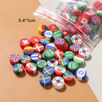 Animal and Plant Series Flat Clay Beads Colorful Polymer 100pcs 2