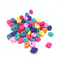 Animal and Plant Series Flat Clay Beads Colorful Polymer 100pcs 7