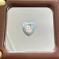 Painted Heart Acrylic Beads 25mm Westie Wearing Fruit Headgear 10pcs 3