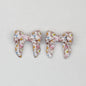 3D Printed Bow Shape Silicone Beads Colorful Pattern 10pcs 18