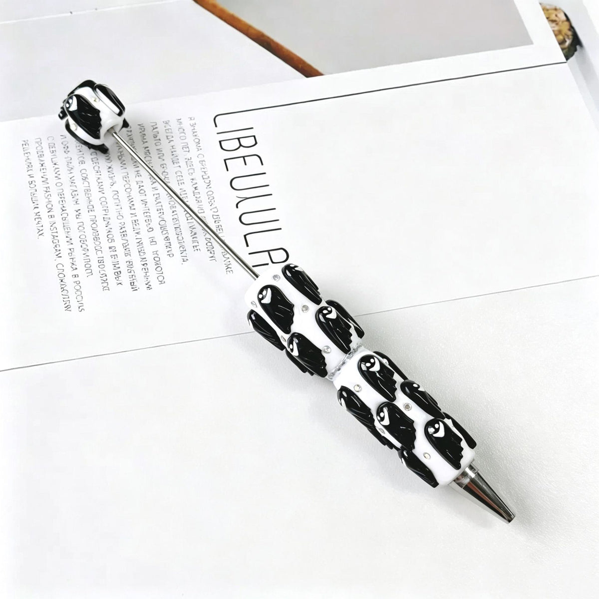 Halloween Elements Pumpkin Rhinestones Beadable Pen 11