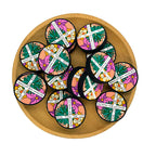 Silicone Focal Beads Jesus Cross Text Circle Badge 2
