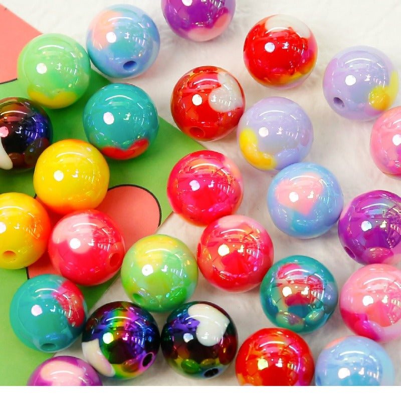 Cream Color Heart Acrylic Beads 16mm Glossy Finish 10pcs 4
