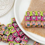 Osamu Harada Series Square Acrylic Beads 14mm Pattern 10pcs