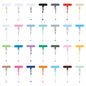 Beadable Plastic Tether Tabs With Bars