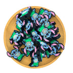 Silicone Focal Beads Stitch Girl Wearing Grass Skirt 2