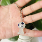 Glow in the Dark Resin Alien Keychain Quirky Green Light 9