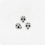 Cross Metal Beads 9mm Antique Silver Tone Alloy 50pcs 2