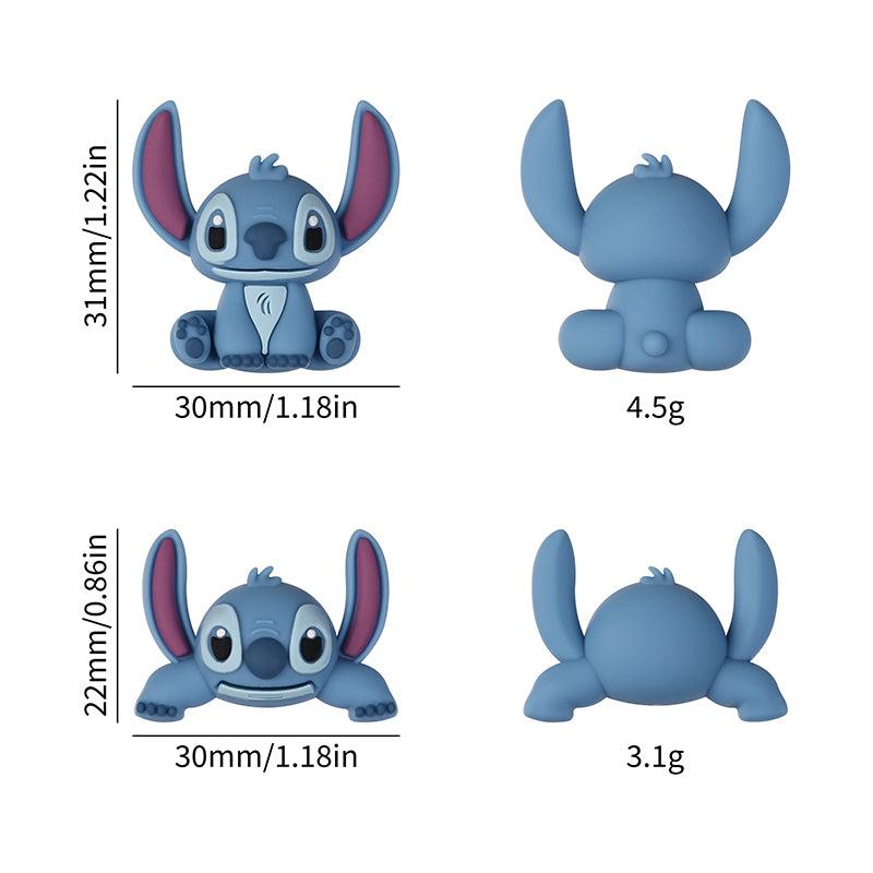 Silicone 3D Focal Beads Stitch Half-Lying and Sitting Posture 20pcs 8