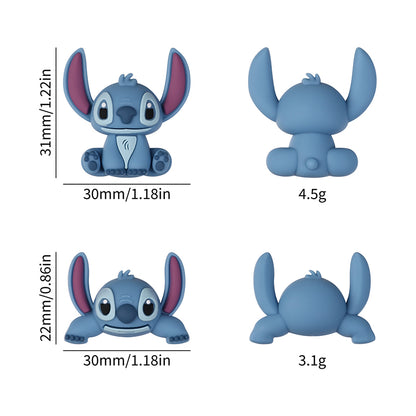 Silicone 3D Focal Beads Stitch Half-Lying and Sitting Posture 20pcs 8