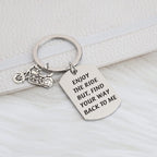 Motorcycle Military Keychain Stainless Steel Dog Tag Charm 2