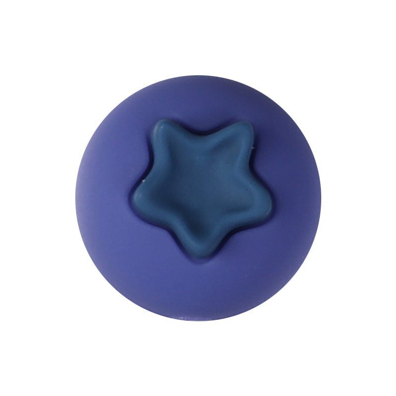 Silicone 3D Focal Beads Fruity Aroma Smiling Avocado Star Blueberry 20pcs 12