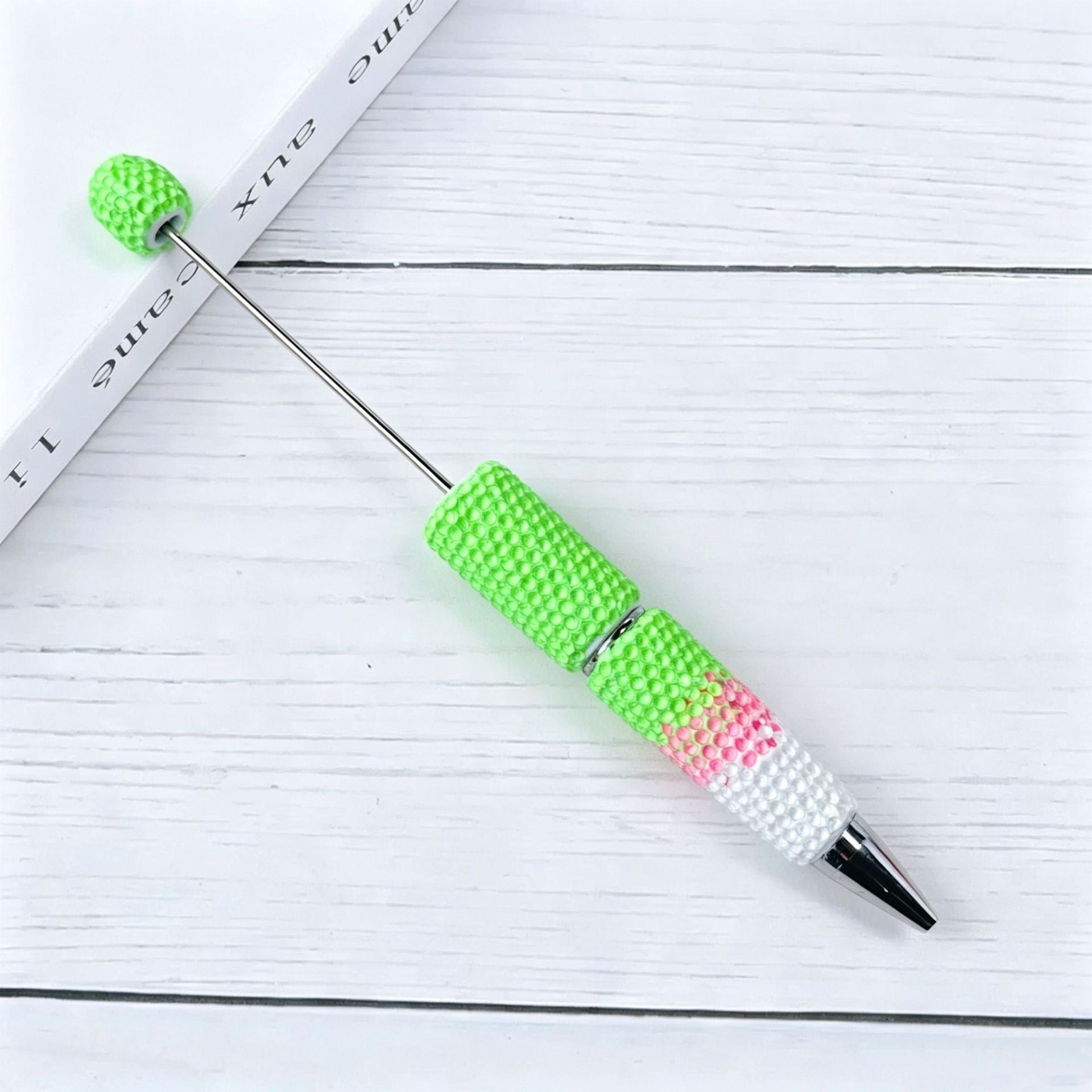 Creative DIY Candy Color Matching Rhinestones Beadable Pen 14