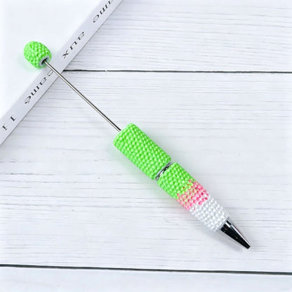 Creative DIY Candy Color Matching Rhinestones Beadable Pen 14