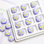 Palette Flat Acrylic Beads 16mm Glossy Raised Dot Design 10pcs 5