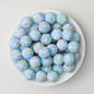 Easter Pattern 15mm Silicone Beads Printed Design 50pcs 2
