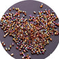 Iridescent Seed Bugle Glass Beads 3mm Mixed Colors 3000pcs 23