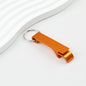 Aluminum Bottle Opener Keychain Slim Durable Lightweight - Gold