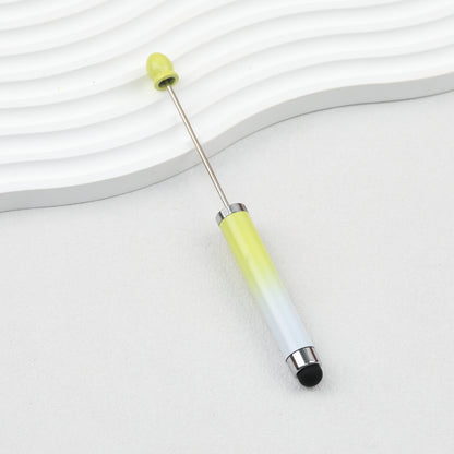 Gradient Color 3 In 1 Beadable Stylus Pens Plastic Body 8