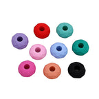 Acrylic Faceted Spacer Beads 14mm Rubberized Finish 40pcs