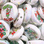 Flat Double-sided Print Acrylic Beads 22mm Grinch Design 50pcs 2