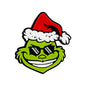 Silicone Focal Beads Christmas Grinch Santa Hat Sunglasses 20pcs 3