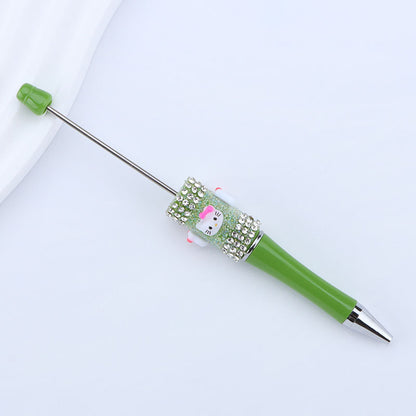 Beadable Pen with Kitty and Rhinestone  30