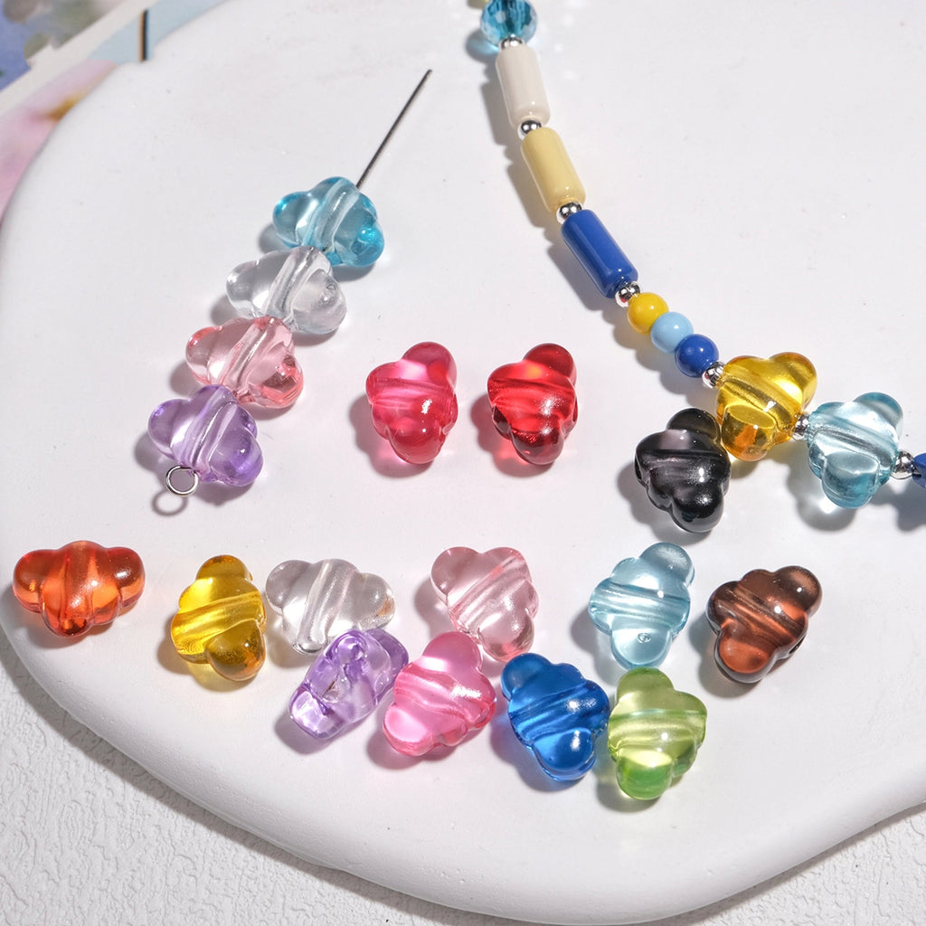 Clear Crystal Cloud Acrylic Beads 12mm Translucent Multicolor 50pcs 3