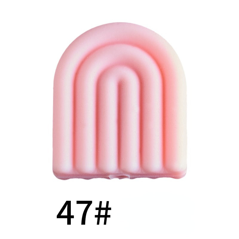 Color Arch Silicone Beads Minimalist Door Design 20pcs 17