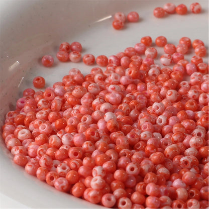 Premium Picasso Oil Painting Texture Seed Glass Beads 2mm 3mm 24