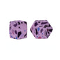 14mm Hexagon Silicone Beads Printed Camouflage Leopard Design 50pcs