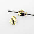 Fish Metal Beads 14mm Chunky Gold and Silver Tone 50pcs 2