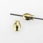 Fish Metal Beads 14mm Chunky Gold and Silver Tone 50pcs 2