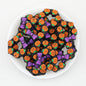 Halloween Pumpkin Bow Silicone Focal Beads 20pcs 2