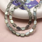 Electroplated Hexagon Glass Beads 10mm Transparent Iridescent 10pcs 21